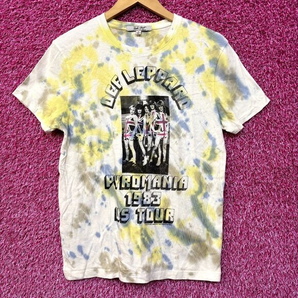 Def Leppard Pyromania 1983 US Tour Heavy Metal Tie Dye S - Picture 1 of 4